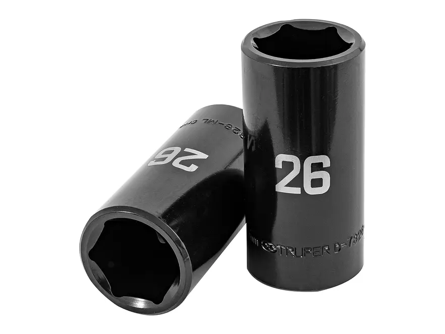Dado largo de impacto de 26mm, 6 puntas, cuadro 1/2'