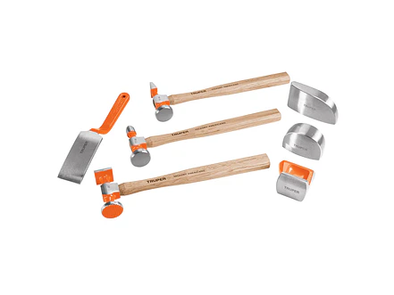 Juego 7 piezas de martillos y entibadores para hojalatero Truper 100785 - Foto 1 | aztools.co