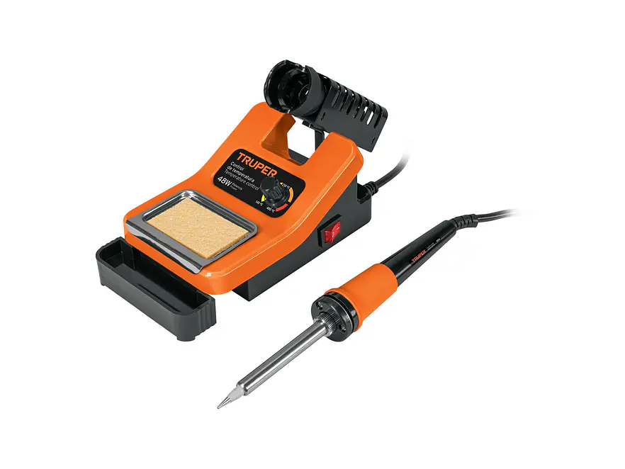 Cautín profesional c/estación para electrónica de 48 Watts Truper 101398 - Foto 1 | aztools.co