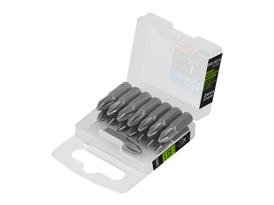 Puntas Phillips #2, 1', estuche con 15 piezas, Expert