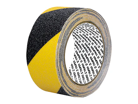 Cinta antiderrapante ama/negra con abrasivo Truper 101448, 50mm x 5m