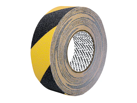 Cinta antiderrapante ama/negra con abrasivo Truper 101449, 50mm x 18m