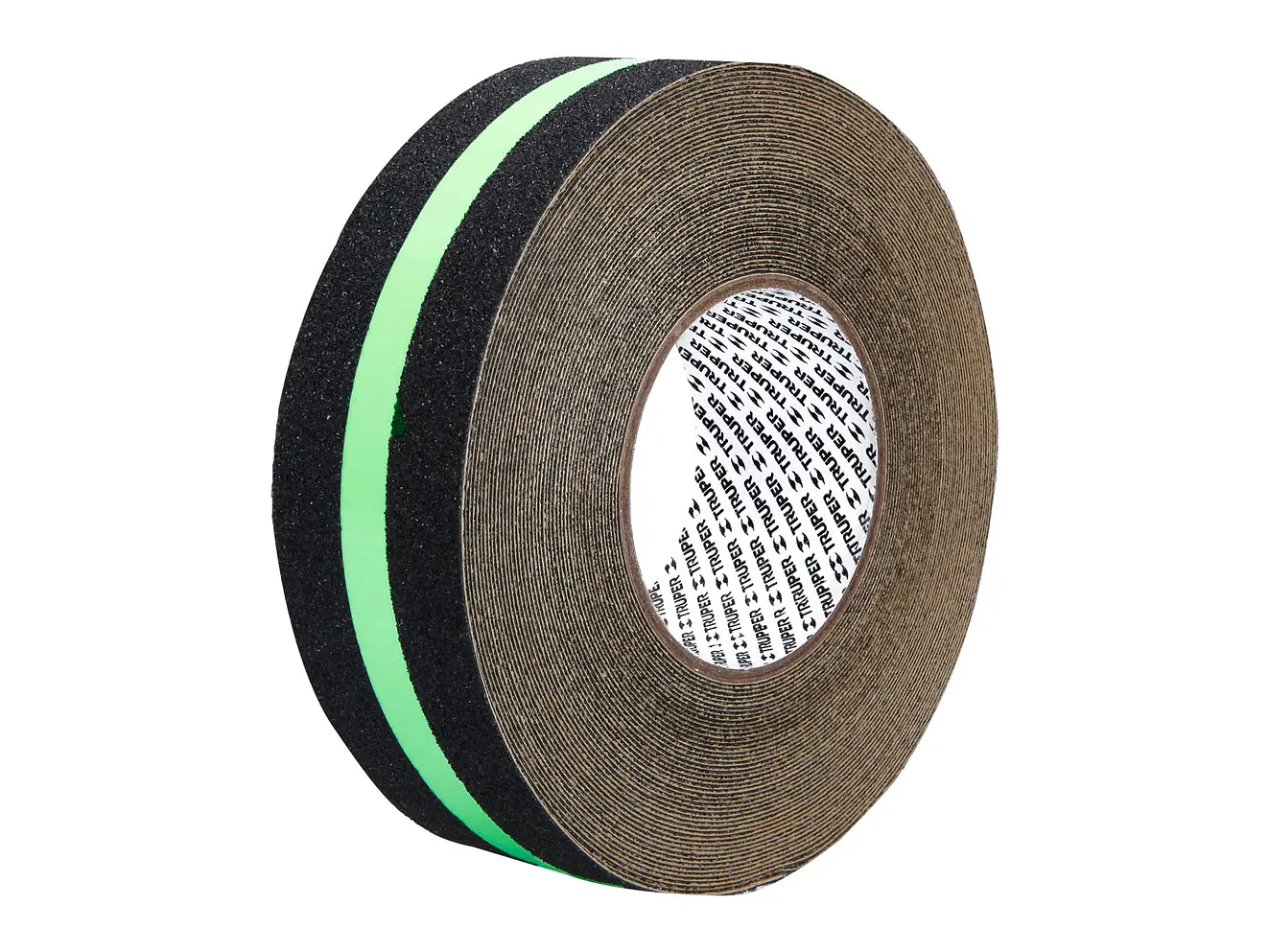 Cinta antiderrapante fotoluminiscente con abrasivo Truper 101451, 50mm x 18m