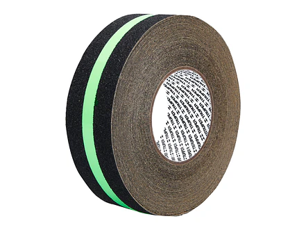 Cinta antiderrapante fotoluminiscente con abrasivo Truper 101451, 50mm x 18m