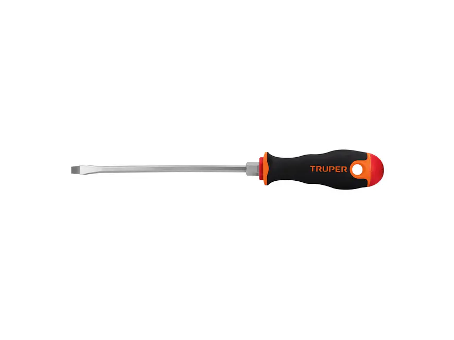 Desarmador plano 3/16 x 6', mango Comfort Grip