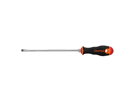 Desarmador plano 1/4 x 8', mango Comfort Grip