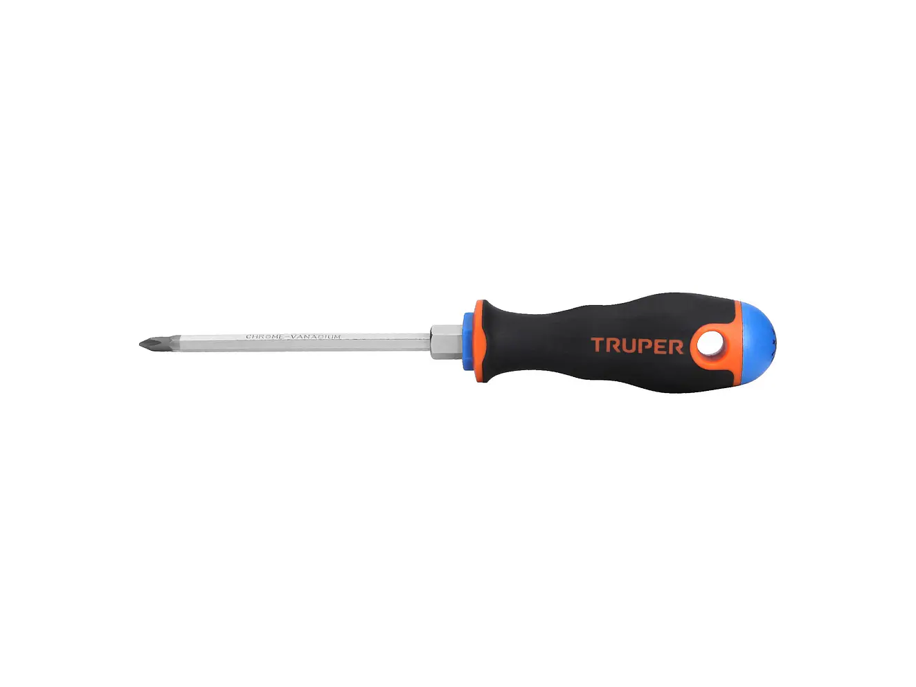 Desarmador de cruz 3/16 x 4', mango Comfort Grip