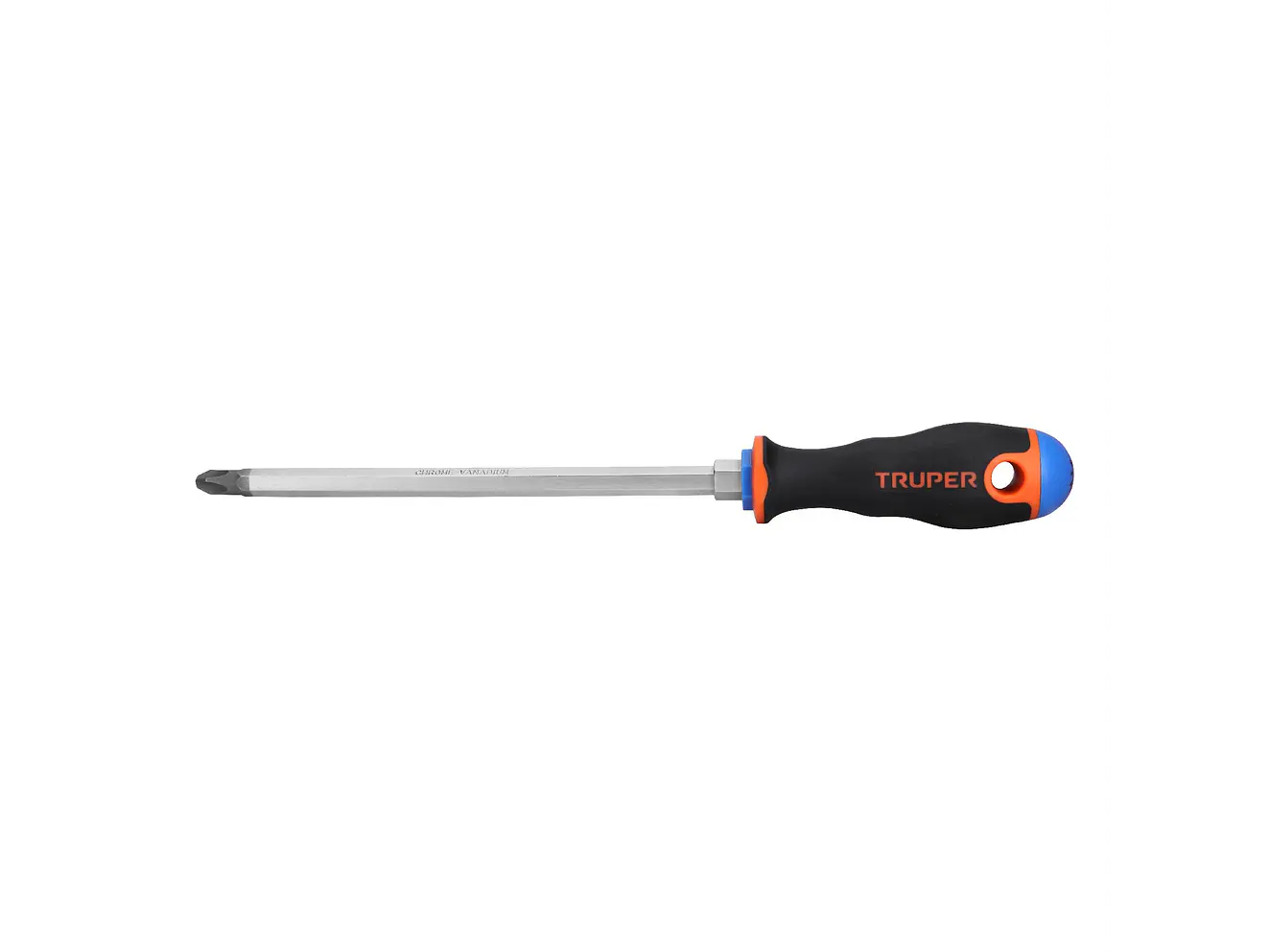Desarmador de cruz 3/8 x 8', mango Comfort Grip
