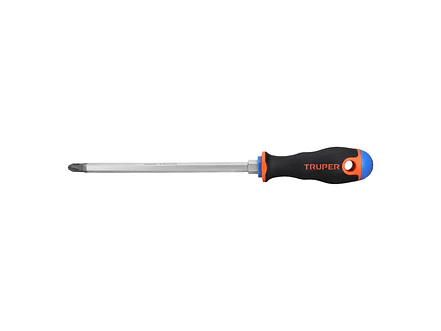 Desarmador de cruz 3/8 x 8', mango Comfort Grip