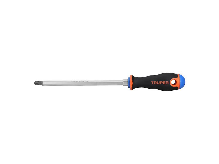Desarmador de cruz 3/8 x 8', mango Comfort Grip