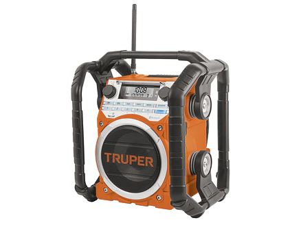 Radio digital, AM/FM, pantalla LCD, resistente al agua