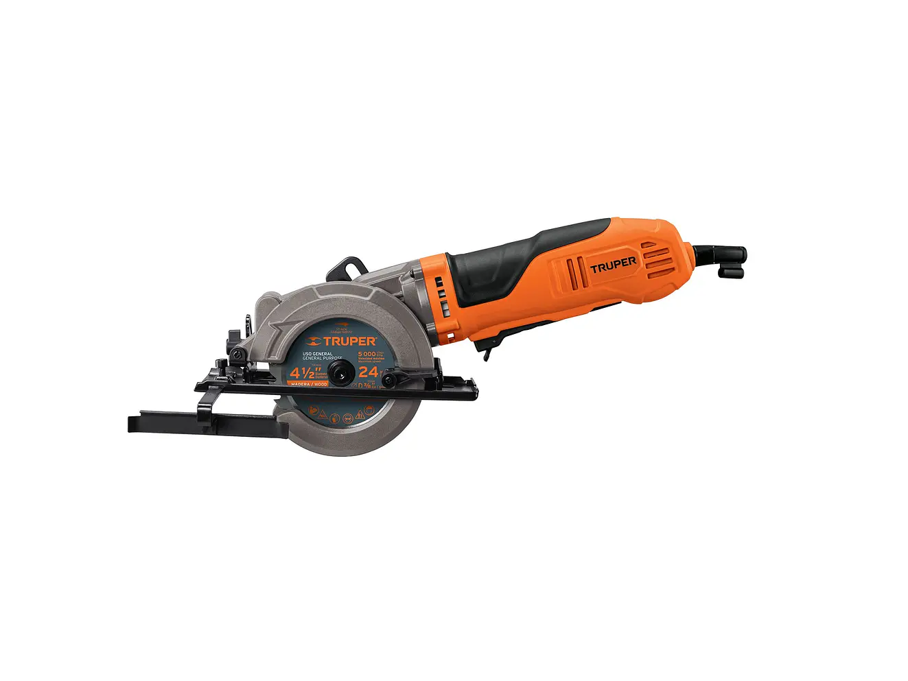 Sierra circular compacta Truper 100123, 4-1/2', 750 W