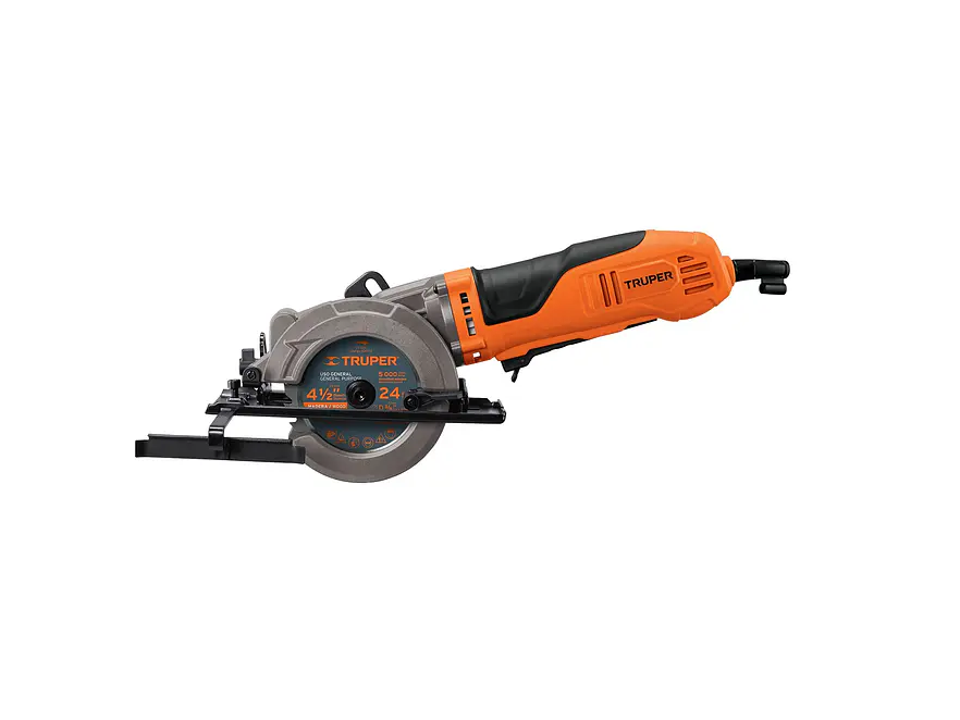 Sierra circular compacta Truper 100123, 4-1/2', 750 W