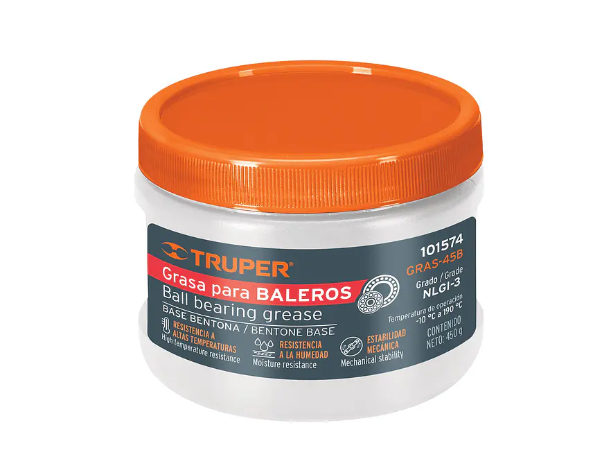 Grasa de bentona para baleros Truper 101574, 450 g  - Foto 1 | aztools.co
