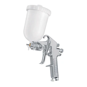 Pistola para pintar Truper 101856, gravedad LVMP, vaso plástico, boq 1.7 mm