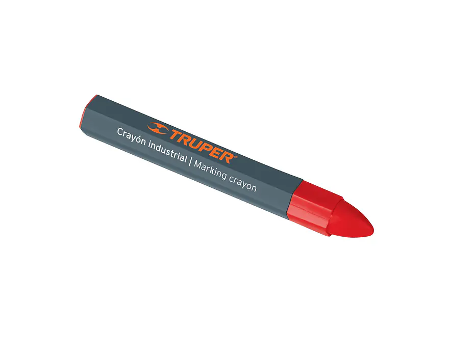 Crayón industrial rojo, 12 cm