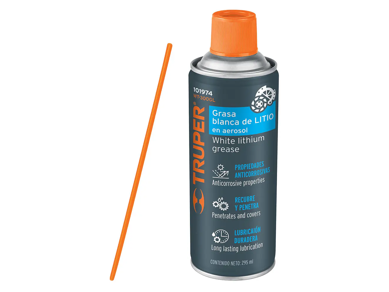 Grasa blanca de litio en aerosol Truper 101974, 295 ml  - Foto 1 | aztools.co