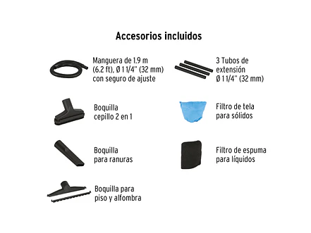 Aspiradora para Sólidos y Líquidos Truper ASP-06 12092 3 HP 23 Litros  - Foto 4 | aztools.co