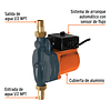 Bomba Presurizadora Truper 14635: 1/6 HP, 125W, 127V, altura máxima 9m, flujo máximo 25 L/min, presión máxima 13 psi, 2 tomas, 1 servicio, 3,600 rpm, ciclo 50/20 minutos.?