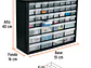 Caja Organizador 64 Compartimientos 50 Cm Truper 10895 Color Negro - Miniatura 3 | aztools.co