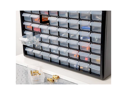 Caja Organizador 64 Compartimientos 50 Cm Truper 10895 Color Negro - Foto 9 | aztools.co