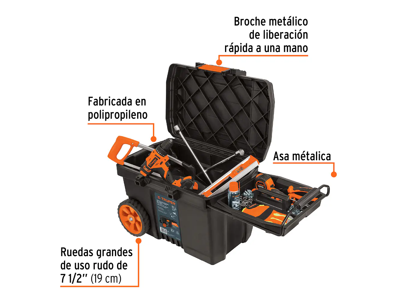 Caja herramienta plástica 23