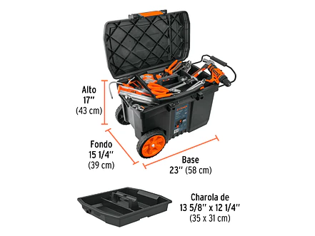 Caja herramienta plástica 23