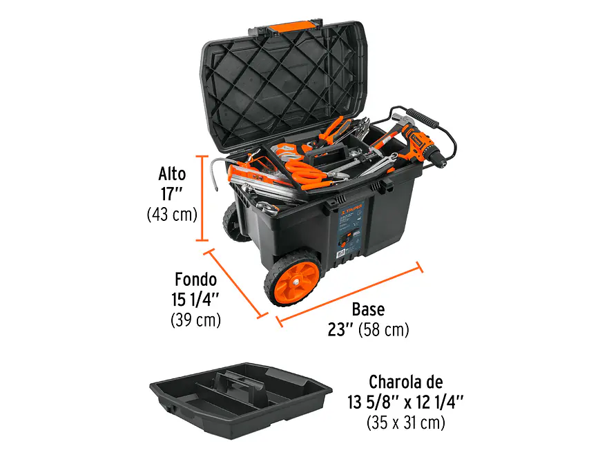 Caja herramienta plástica 23