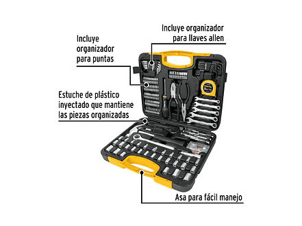Juego de herramientas 133 piezas Pretul 24223 con estuche rígido - Foto 5 | aztools.co
