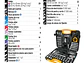 Juego de herramientas 133 piezas Pretul 24223 con estuche rígido - Miniatura 3 | aztools.co