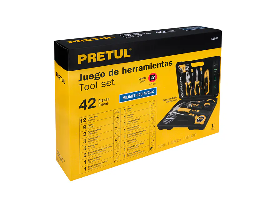 Juego de herramientas Pretul 22101, 42 piezas,  - Foto 9 | aztools.co