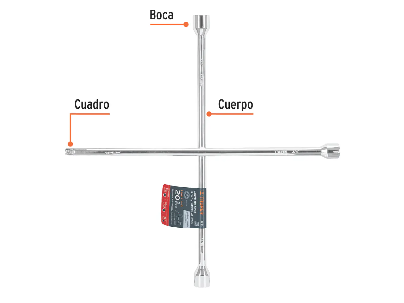 Cruceta para rueda, 20