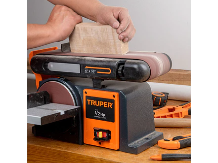 Lijadora de banda Truper 12110 PUL-4X6T 60Hz 375W 120V  - Foto 6 | aztools.co