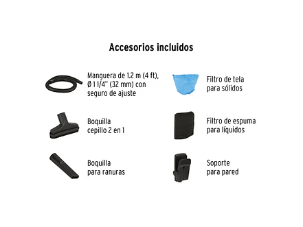 Aspiradora de sólidos y líquidos de 3 galones  Truper 12091, plástica, ASP-03 - Foto 3 | aztools.co