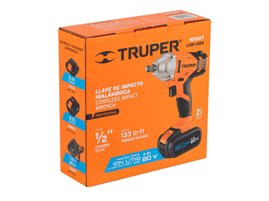 Llave de impacto inalambrica 1/2