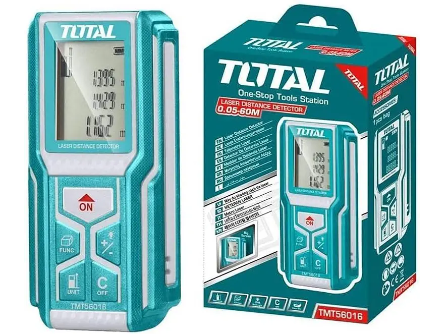 Medidor Láser de Distancia TOTAL TMT56016 60 Metros Precisión ±2.0mm - Foto 6 | aztools.co