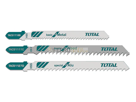 Set de Hojas para Sierra Caladora Juego x 5 Pzs TOTAL TAC51051 Mixto - Foto 2 | aztools.co