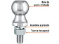 Bola de arrastre remolque - tiro - 1 7/8  capacidad 2000 lb FIERO 44441 - Miniatura 2 | aztools.co