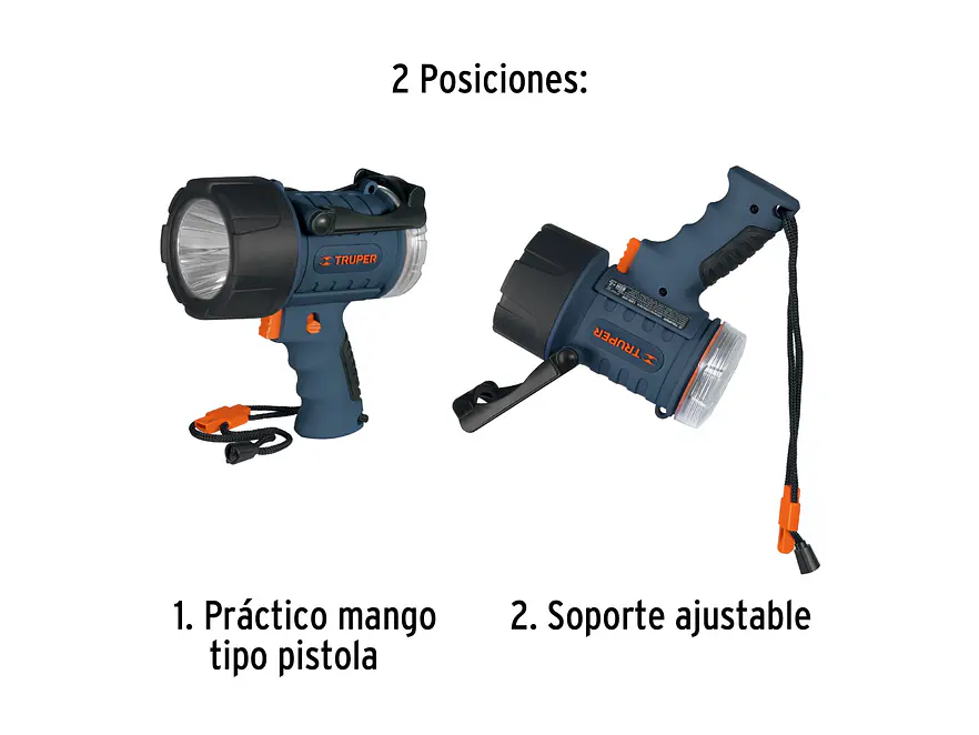 Lámpara recargable de led alta potencia Truper 12983, 300 lm, 7 W  - Foto 3 | aztools.co