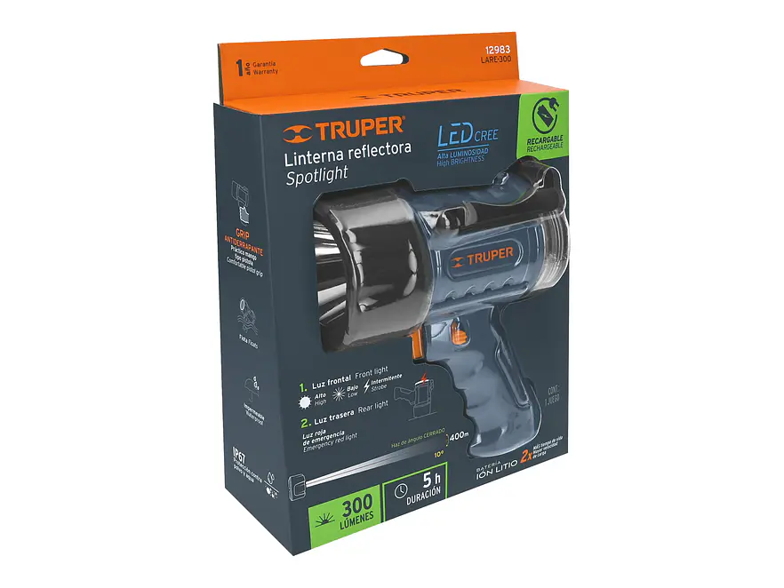 Lámpara recargable de led alta potencia Truper 12983, 300 lm, 7 W  - Foto 6 | aztools.co