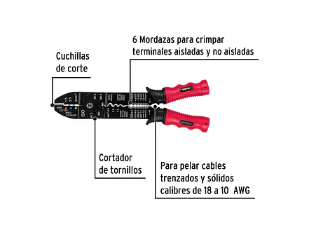 Alicate pelacable 9