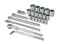 Juego de copas Truper 13874, 3/4 milimetrico 23 piezas, JD-3/4x24M - Miniatura 1 | aztools.co