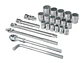 Juego de copas Truper 13970, 23 piezas, 3/4