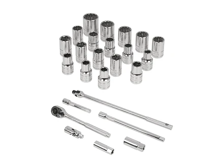 Juego de copas milimetricos y pulgadas Truper 13955, mando 3/8