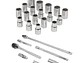 Juego de copas milimetricos y pulgadas Truper 13955, mando 3/8