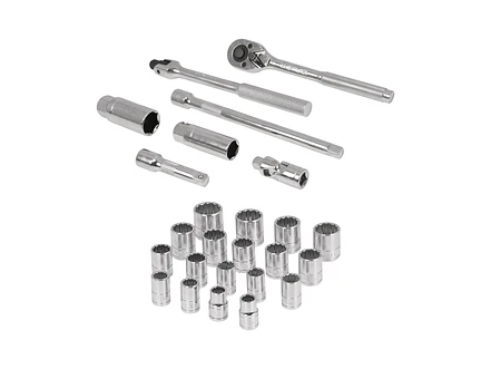Juego de copas milimétrico Truper 13954, mando 3/8