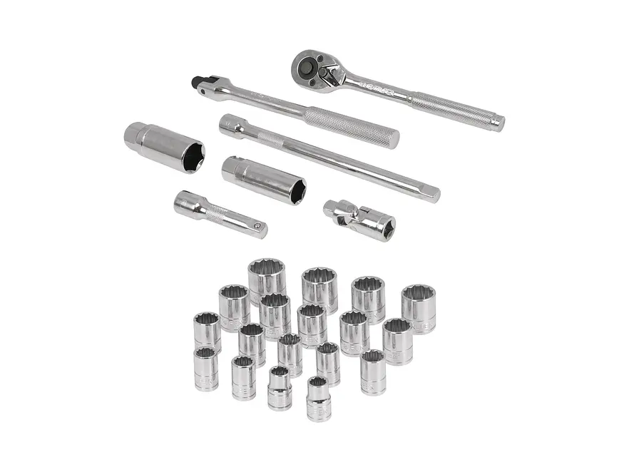 Juego de copas milimétrico Truper 13954, mando 3/8