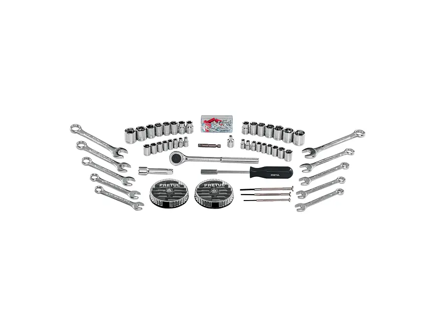 Juego de herramientas y copas Pretul 22980 1/4 y 3/8  71 piezas  SET-100  - Foto 4 | aztools.co