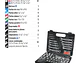 Juego de herramientas y copas Pretul 22980 1/4 y 3/8  71 piezas  SET-100  - Miniatura 3 | aztools.co
