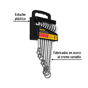 Juego de llaves mixtas pulgadas 9 piezas Pretul 21994